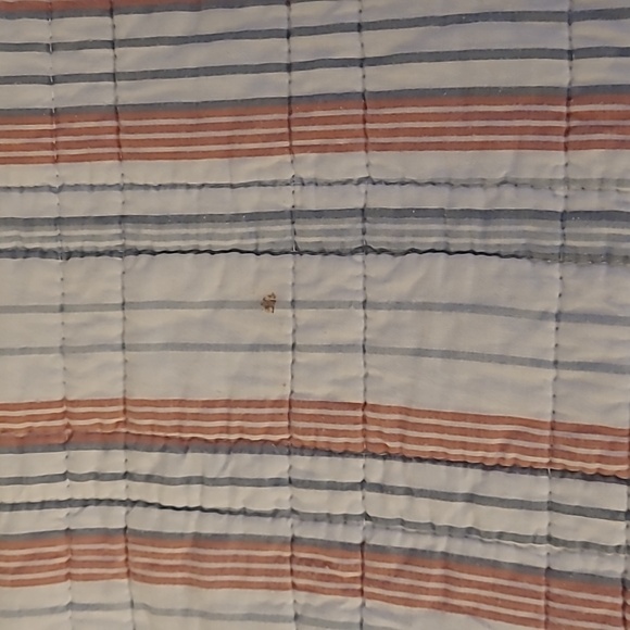 Nautical Reversibke  Striped Quilt Set Twin - Picture 5 of 5